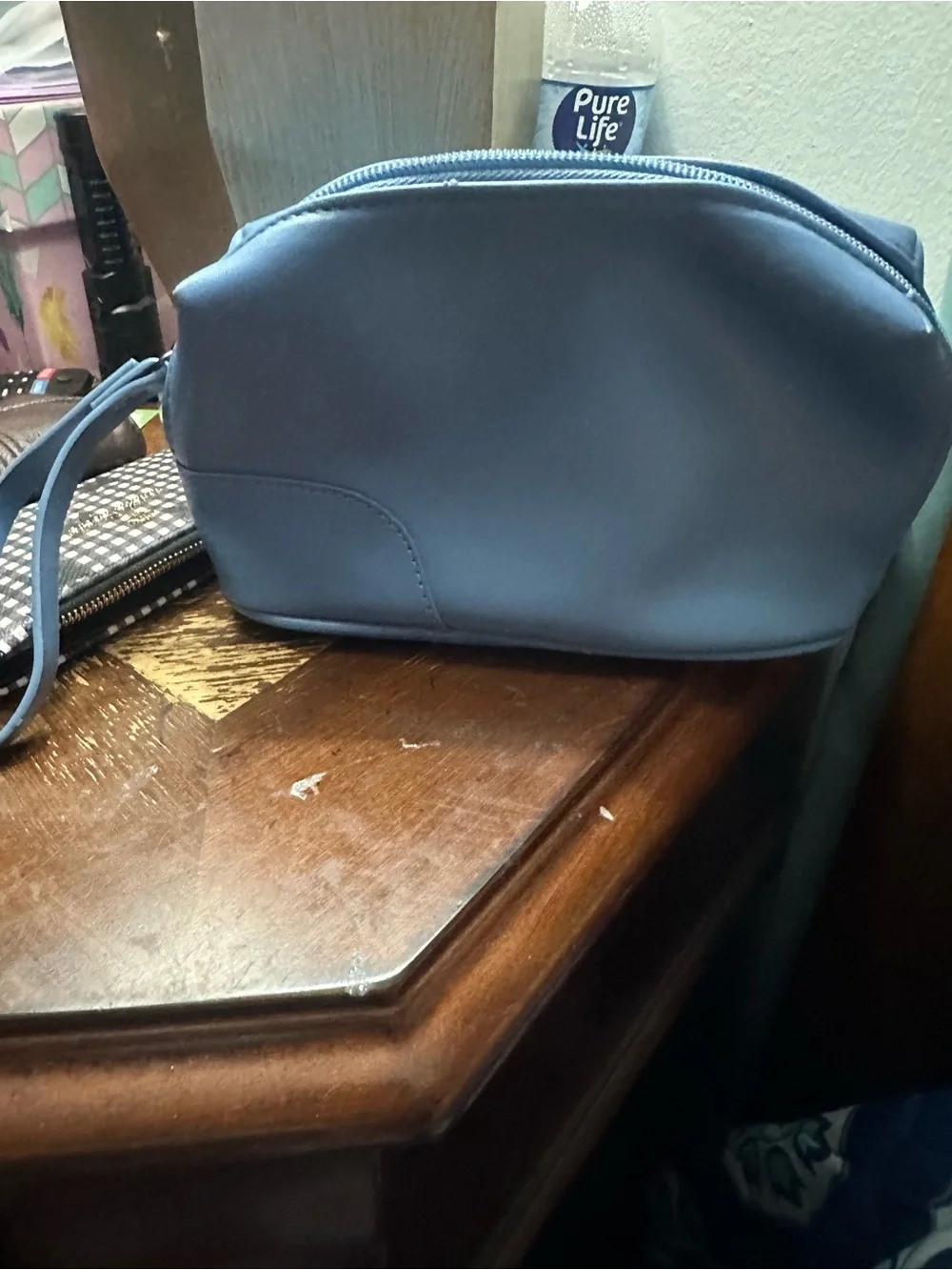 Salvatore Ferragamo Blue makeup bag